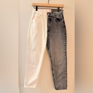 Revice True Love Checkmate Two-Tone Black and White Women Jeans - Size 27